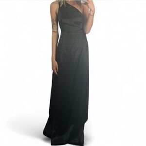 Azazie One Shoulder Black Dress